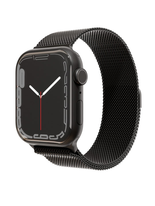 Ремешок из нержавеющей стали сетчатый "vlp" для Apple Watch 38/40/41, чёрный