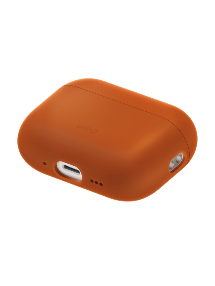 На фото изображено Чехол Uniq LINO для AirPods Pro 3, Sunset Orange
