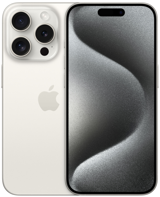 Apple iPhone 15 Pro, 128 ГБ, Титановый белый