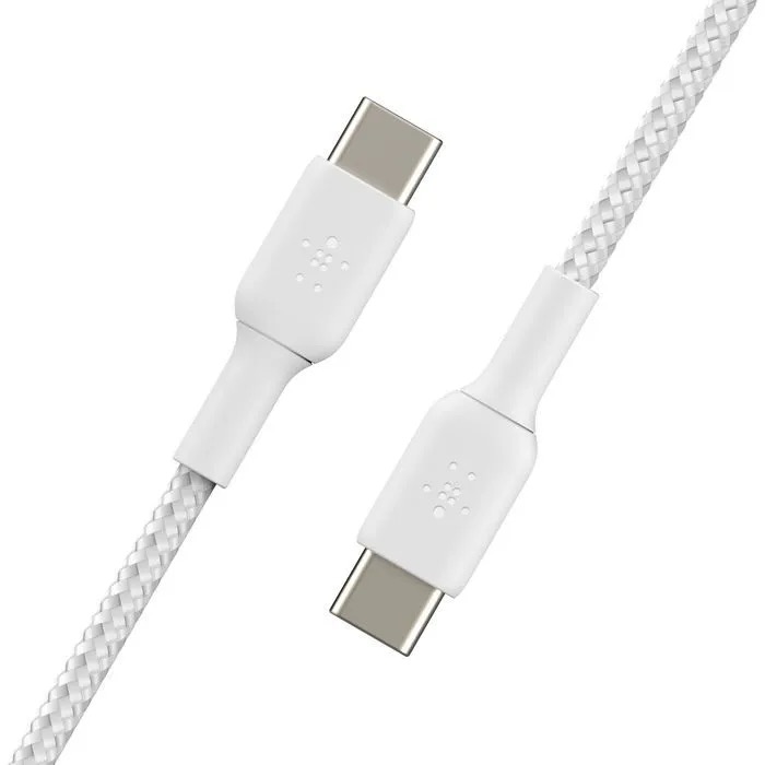 Кабель Belkin BoostCharge USB-C/USB-C Braided Cable Длина: 1м, белый