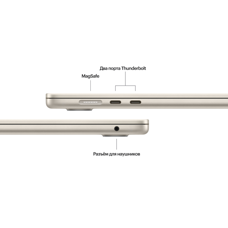 Apple MacBook Air 15" (M3, 8C / 10C, 2024) 8 ГБ, 512 ГБ SSD, Сияющая звезда