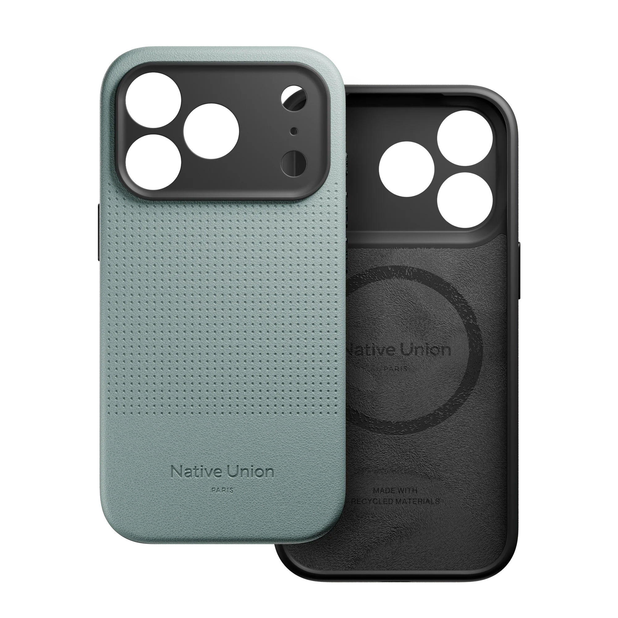 На фото изображено Чехол Native Union Active Case MagSafe для iPhone 17 Pro Max, зеленый