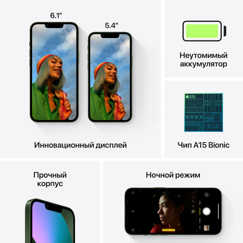 Apple iPhone 13, 128 ГБ, Розовый