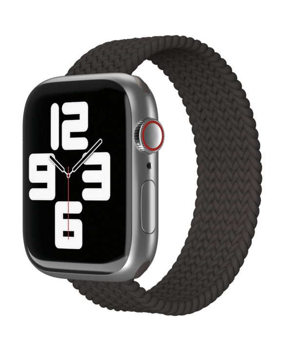 Ремешок нейлоновый плетёный "vlp" для Apple Watch 38/40/41, L/XL, 2шт, чёрный