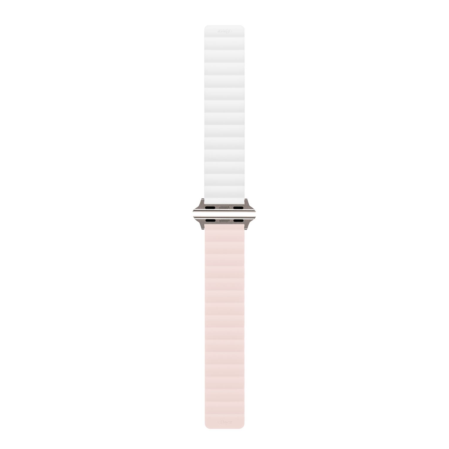 Ремешок uBear Mode для Apple Watch S/M (38, 40, 41 мм), силиконовый, розовый/бежевый