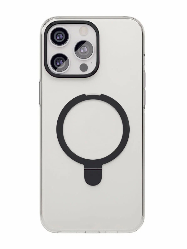 Чехол защитный &quot;vlp&quot; Ring Case с MagSafe подставкой для iPhone 15 ProMax, черный