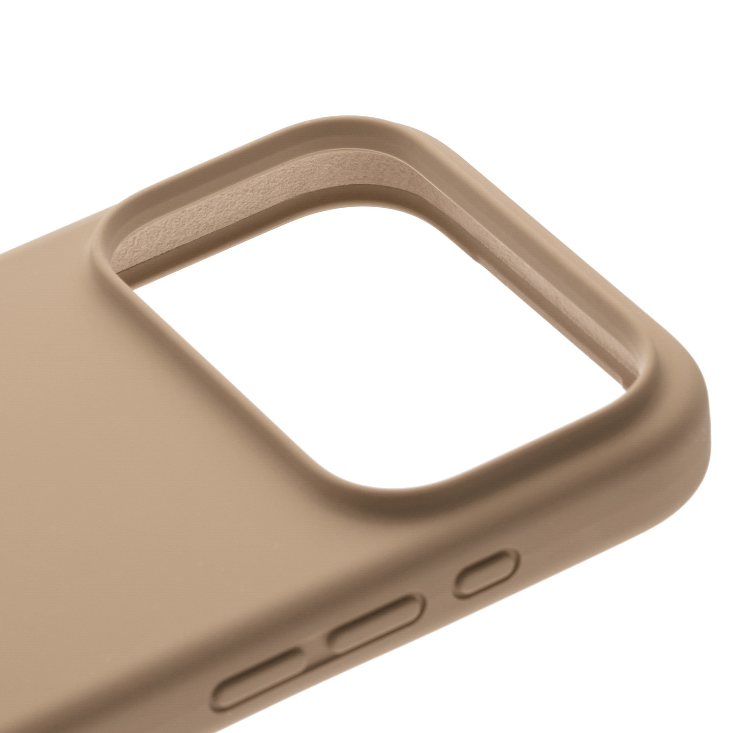 На фото изображено Чехол защитный uBear Touch Mag Case для iPhone 17 Pro, MagSafe, латте