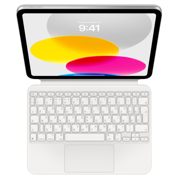 Клавиатура Apple Magic Keyboard Folio для iPad 10, белый