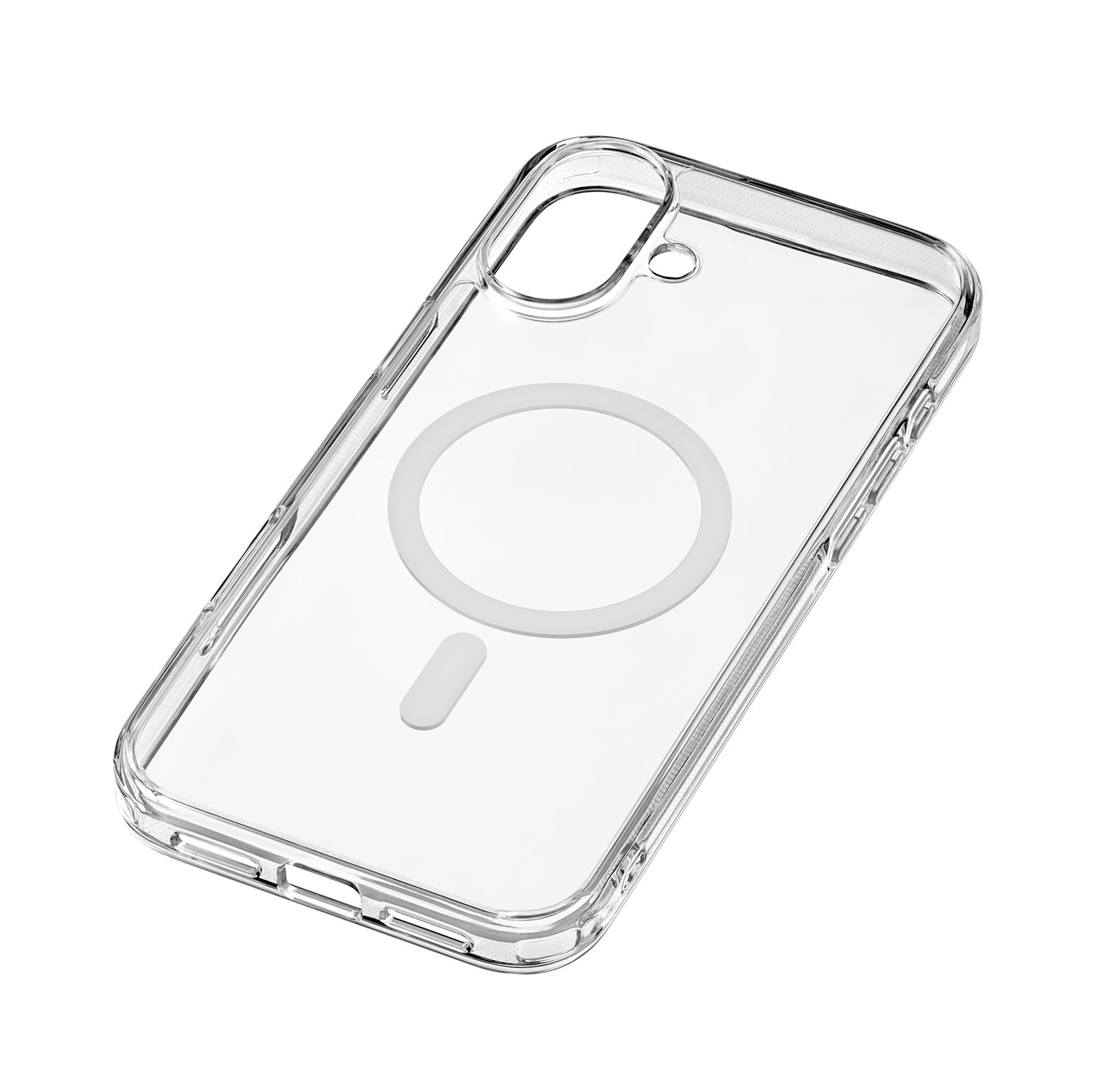 Чехол защитный uBear Real Mag Case для iPhone 16 Plus, MagSafe совместимый, усиленный, прозрачный