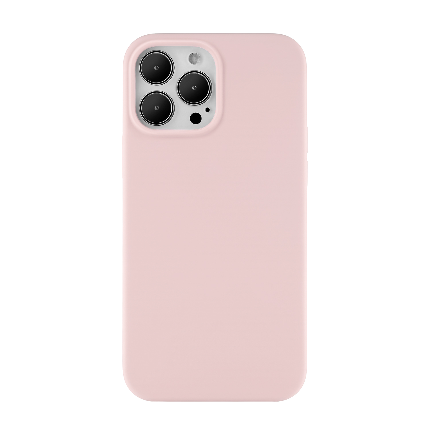 Touch Case (Liquid silicone) for iPhone 13 Pro Max. Магнитная упаковка, розовый