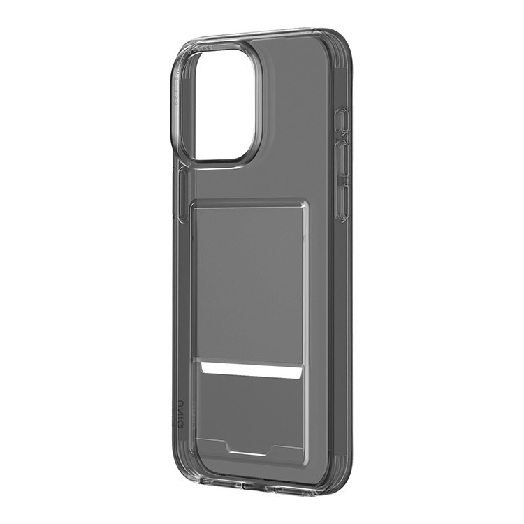 Фирменный чехол UNIQ Air Fender ID (Cardslot) для iPhone 15 Pro тёмный