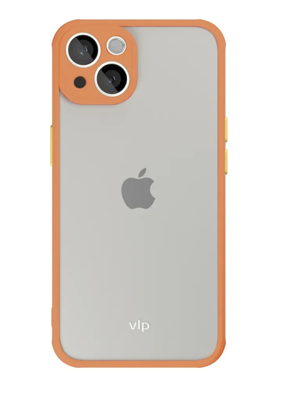 Чехол защитный "vlp" Matte Case для iPhone 13, оранжевый