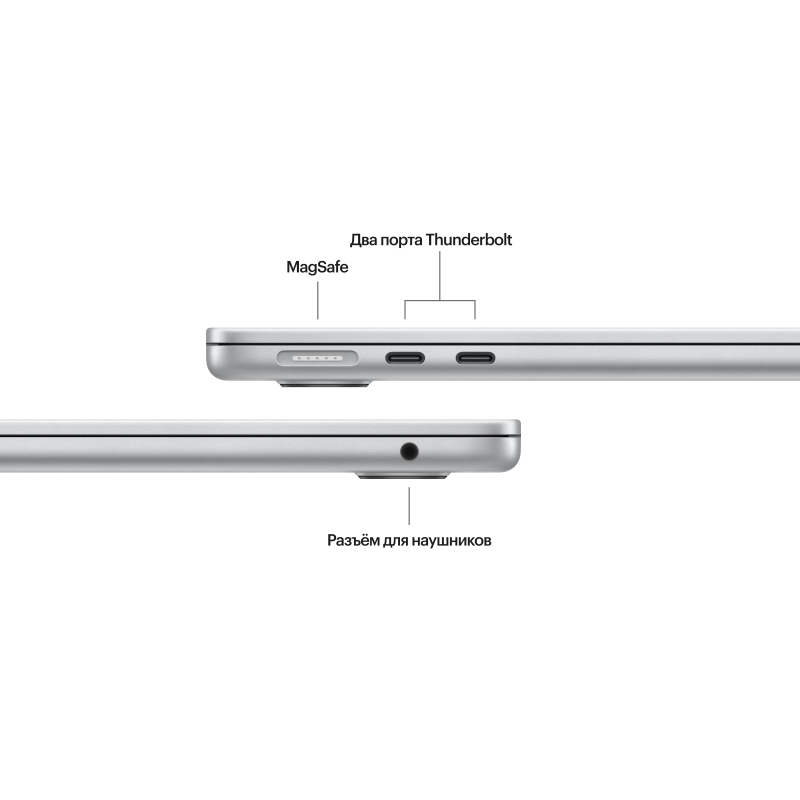 Apple MacBook Air 13" (M3, 8C / 8C, 2024) 8 ГБ, 256 ГБ SSD, Серебристый