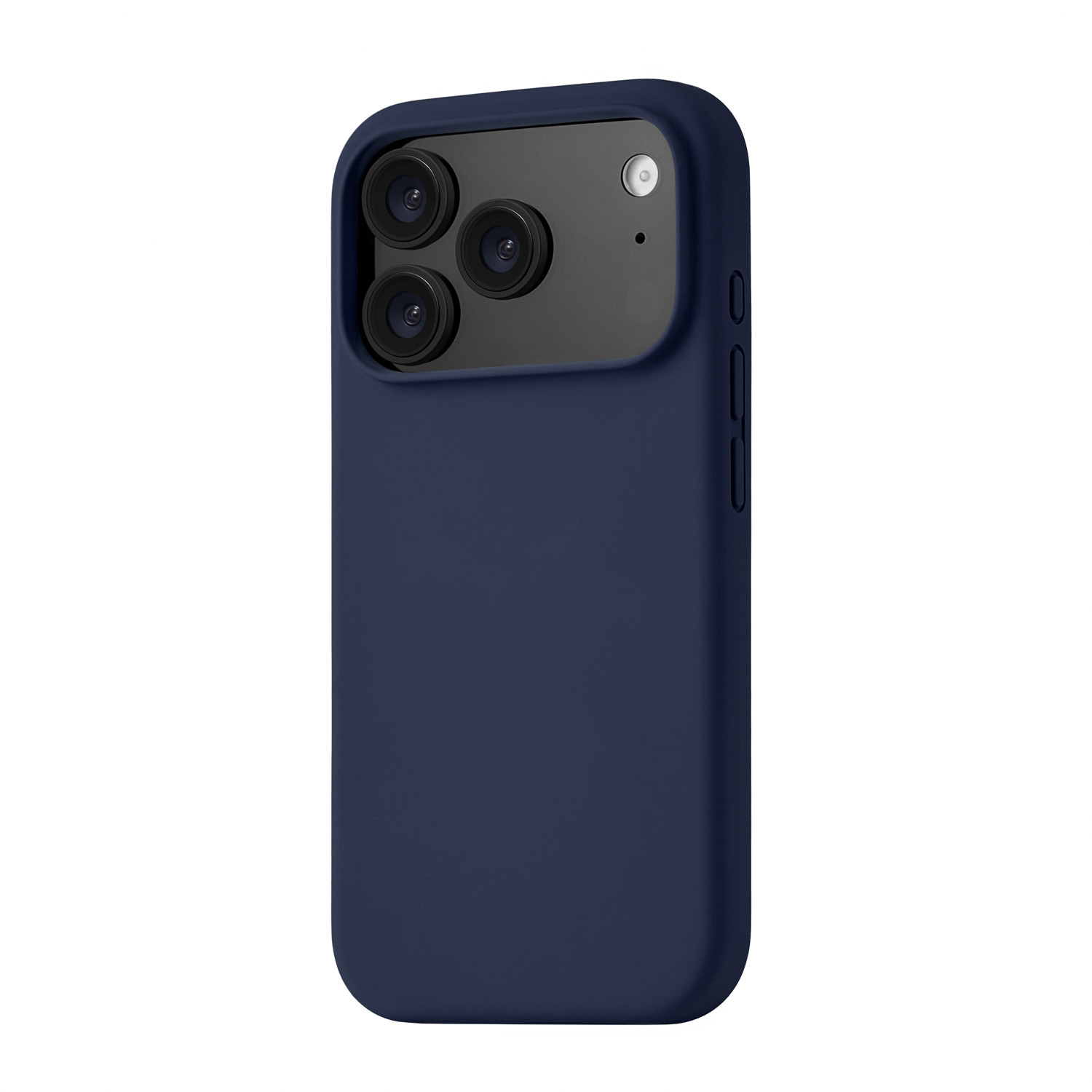 Фото Чехол защитный uBear Touch Mag Case для iPhone 17 Pro, MagSafe, темно-синий На фото изображено Чехол защитный uBear Touch Mag Case для iPhone 17 Pro, MagSafe, темно-синий