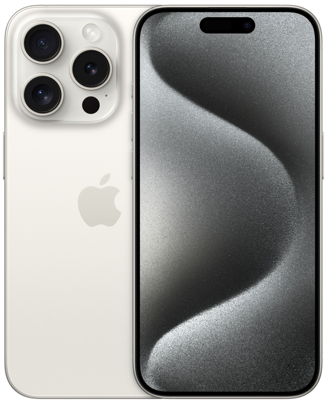 Apple iPhone 15 Pro, 256 ГБ, Титановый белый