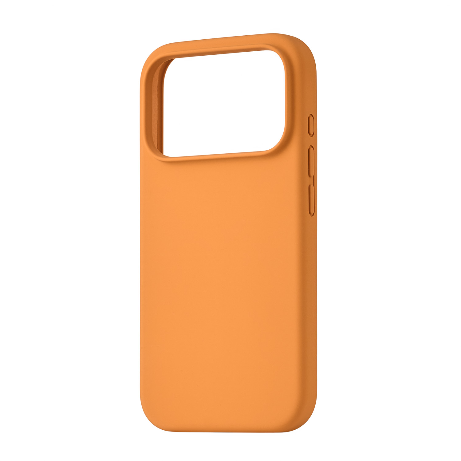 На фото изображено Чехол защитный uBear Touch Mag Case для iPhone 17 Pro, MagSafe, оранжевый