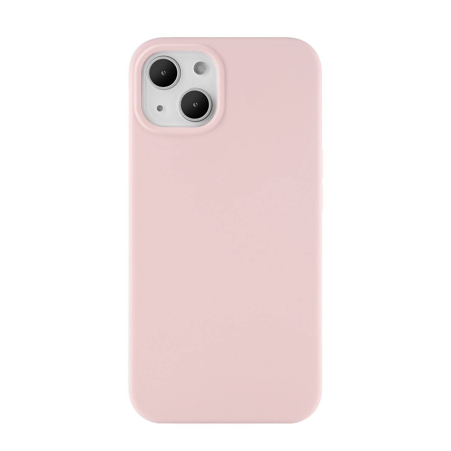 Touch Сase (Liquid silicone) for iPhone 13. Магнитная упаковка, розовый