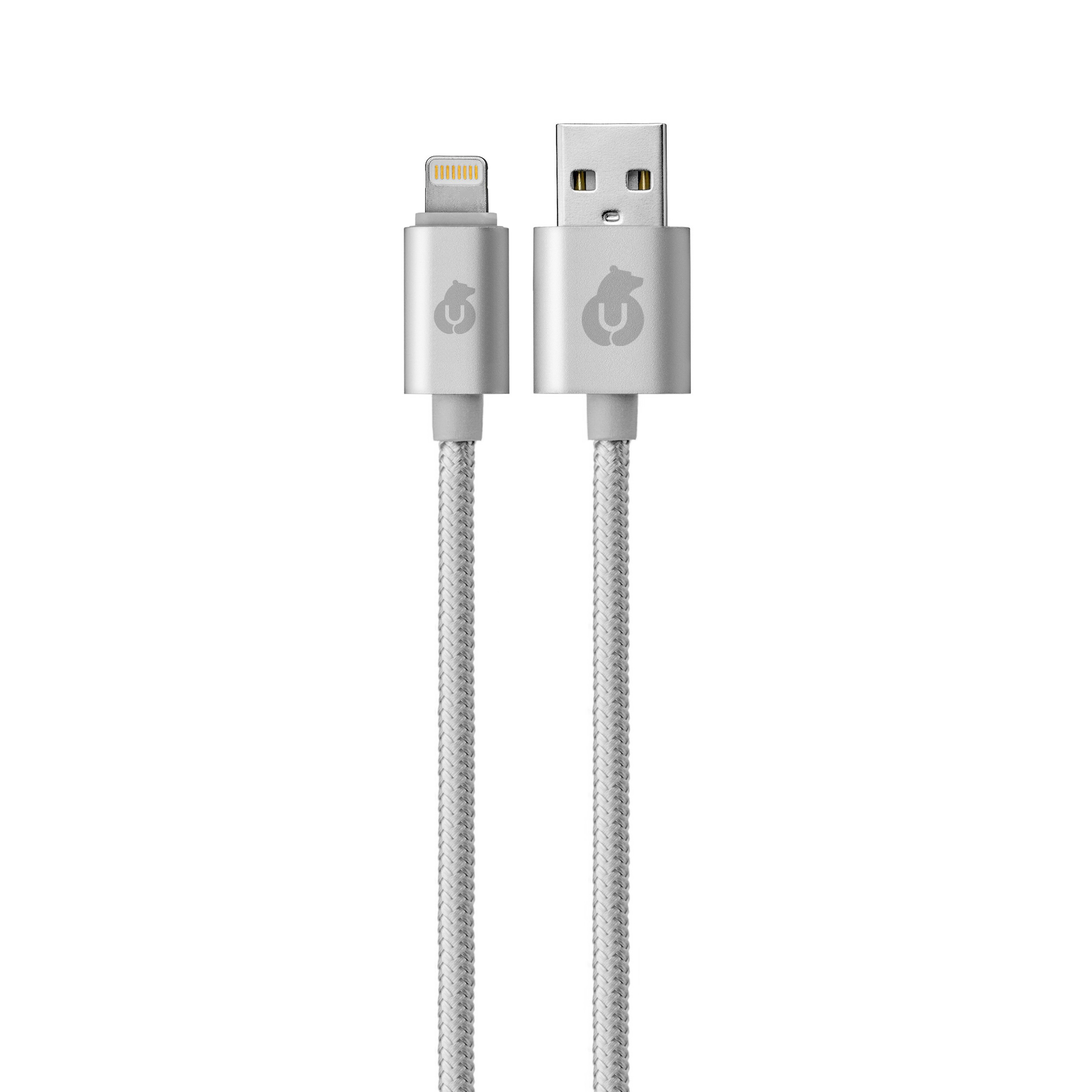 Зарядный кабель CORD Lightning USB Cable, 1,0 m, серый
