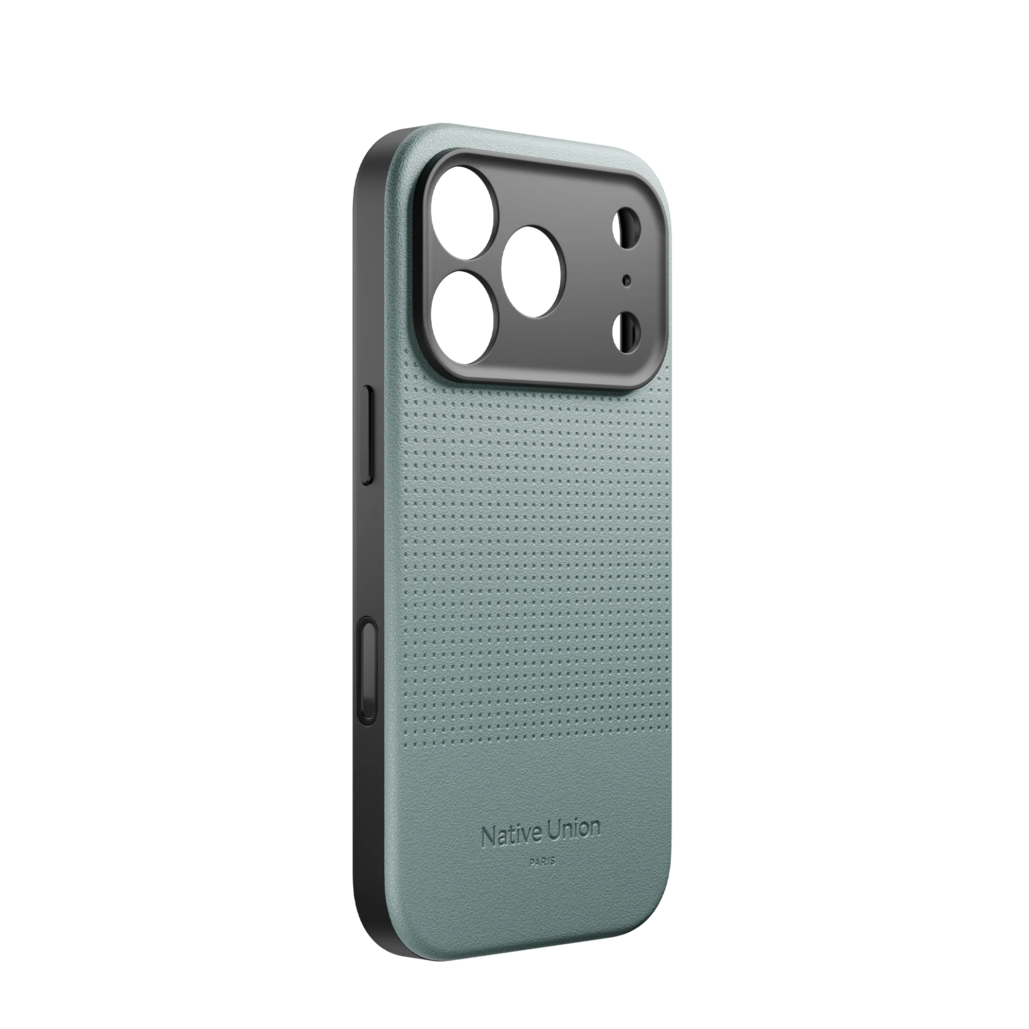На фото изображено Чехол Native Union Active Case MagSafe для iPhone 17 Pro Max, зеленый