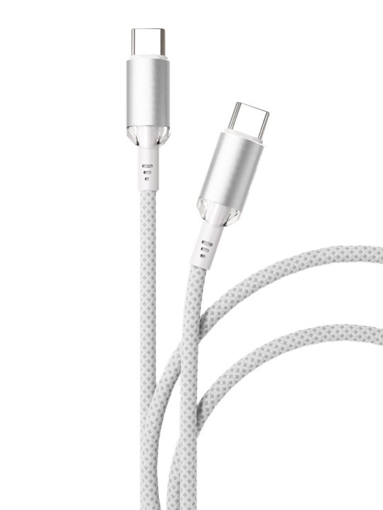 Дата-кабель VLP Diamond Cable USB C - USB C, 1.2м, белый