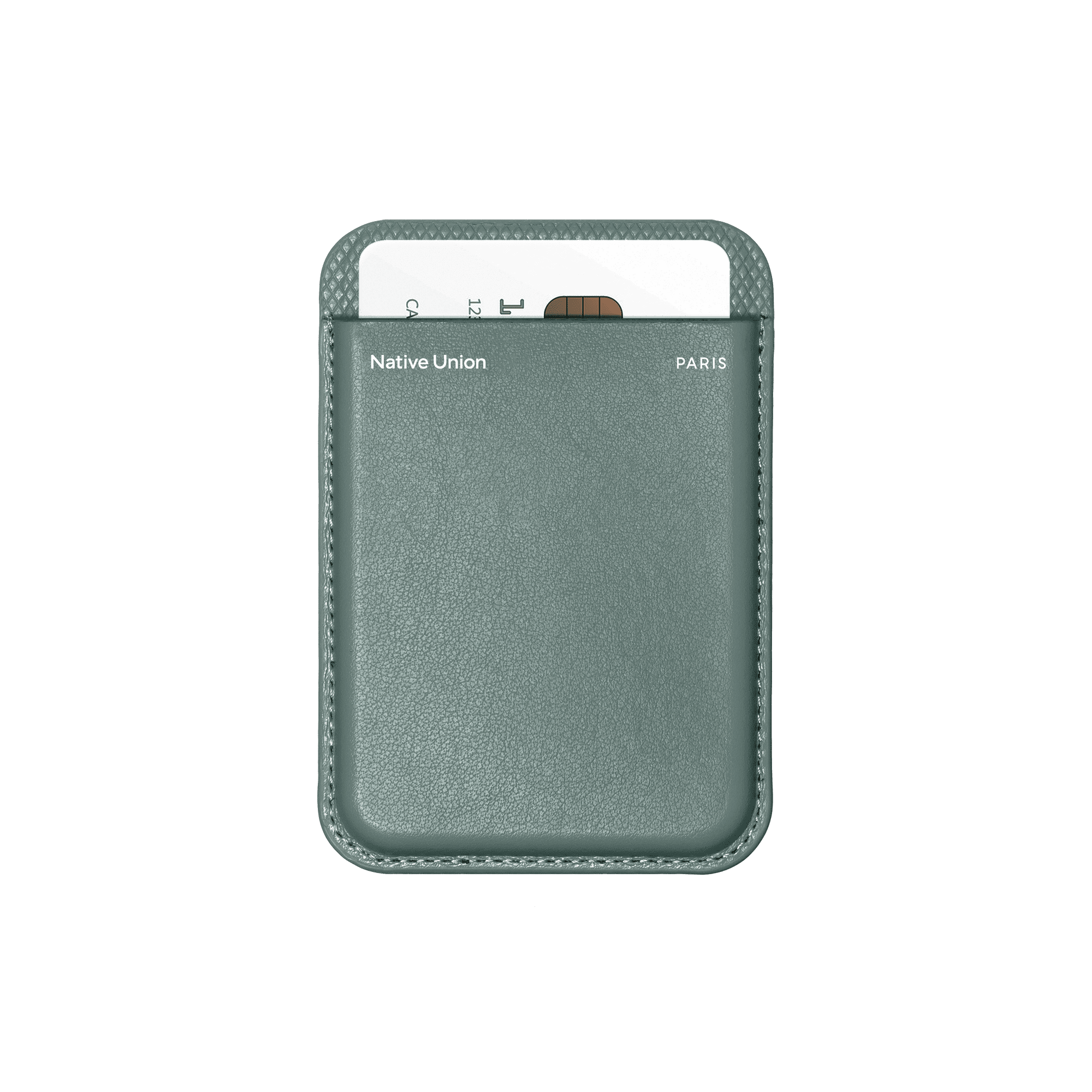 (RE)CLASSIC CARD WALLET SLATE GREEN, чехол для пластиковых карт Native Union, цвет: зеленый сланец