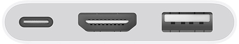 Адаптер Apple USB-C Digital AV Multiport, белый