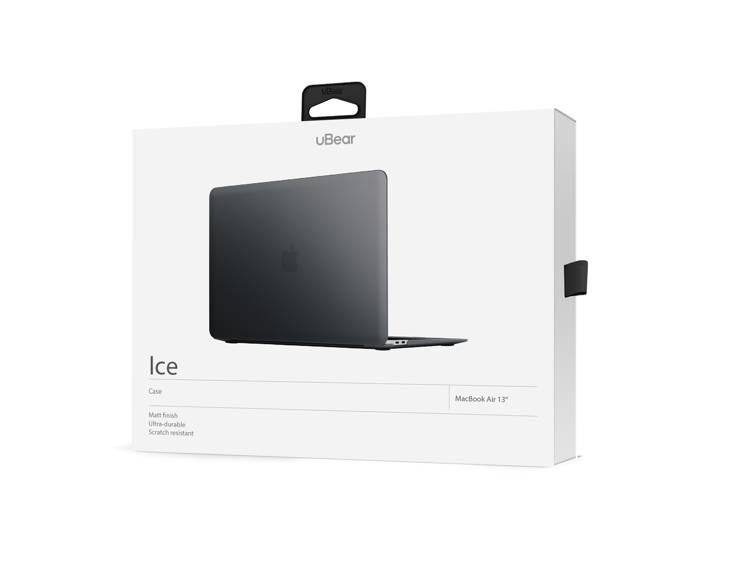 Чехол защитный, uBear Ice Case для MacBook Pro 13 (2019, 2020), чёрный