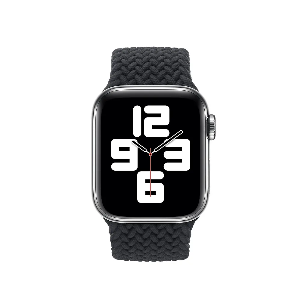 Плетёный монобраслет для Apple Watch 38/40 mm, чёрный