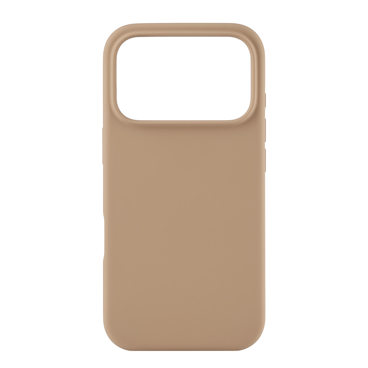 На фото изображено Чехол защитный uBear Touch Mag Case для iPhone 17 Pro, MagSafe, латте