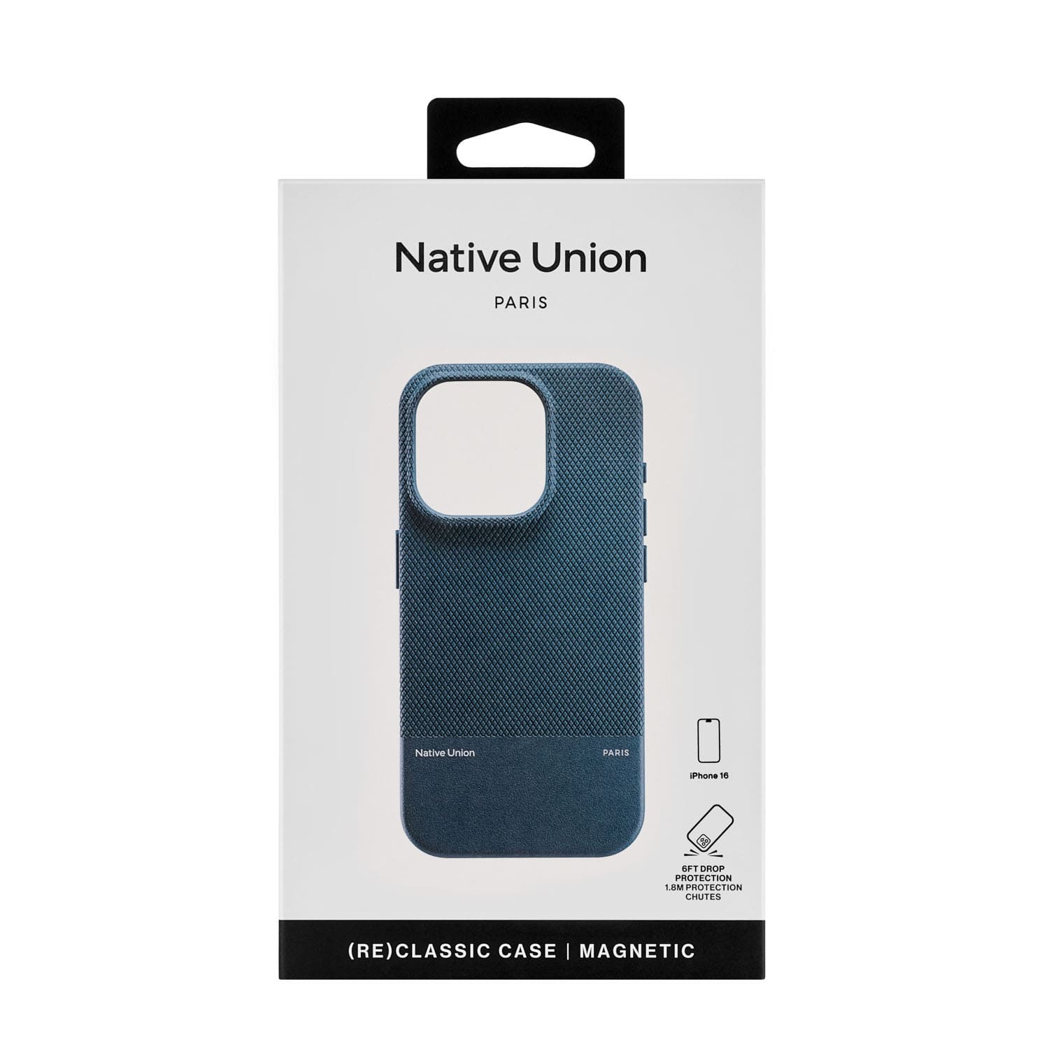 (RE)CLASSIC CASE FOR IPHONE 16 NAVY, чехол защитный для iPhone 16, цвет: синий