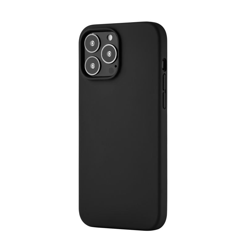 Touch Case (Liquid silicone) for iPhone 13 Pro Max. Магнитная упаковка, чёрный