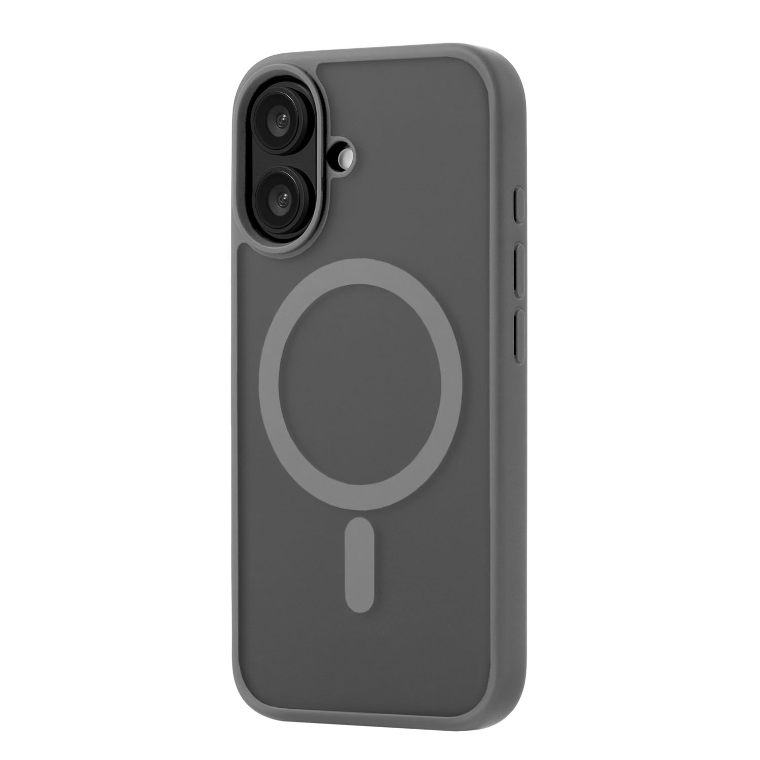 Чехол защитный uBear Cloud Mag Case для iPhone 16, MagSafe совместимый, усиленный, силк-тач, серый