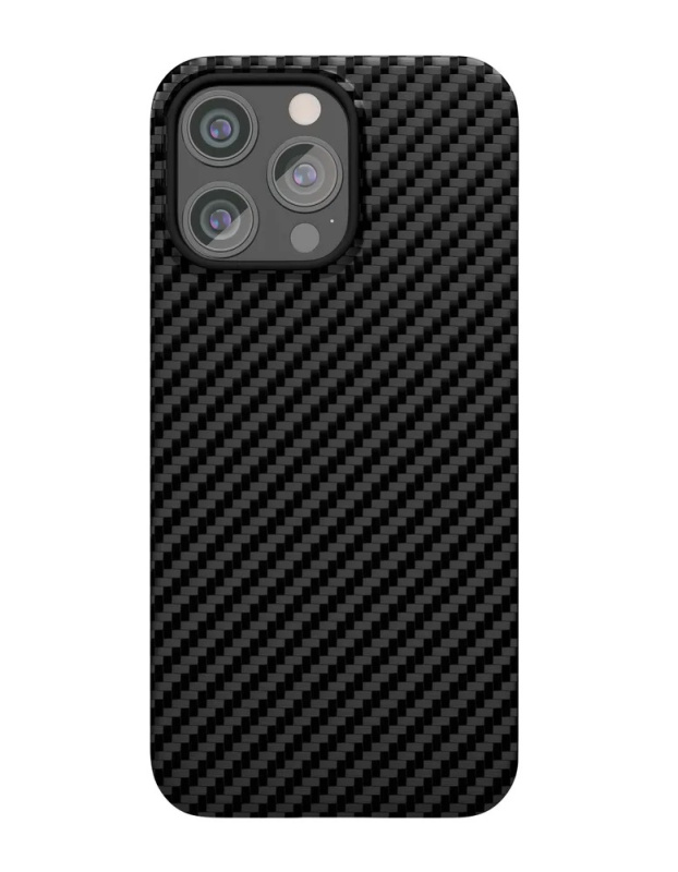 Чехол защитный "vlp" Kevlar Case с MagSafe для iPhone 15 Pro, черный