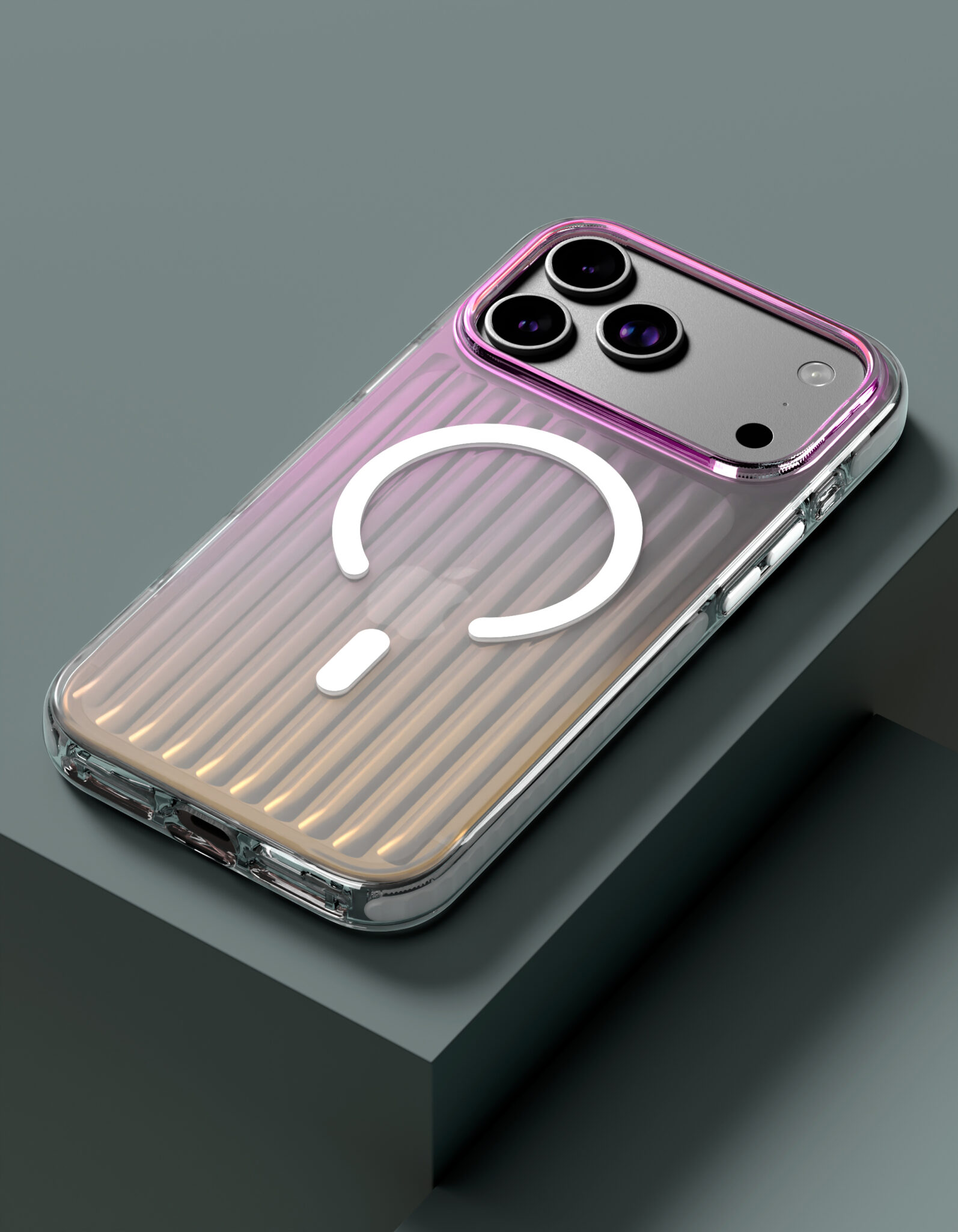 Фото Чехол защитный VLP Pulse Case с MagSafe для iPhone 17 Pro Max, перламутровый На фото изображено Чехол защитный VLP Pulse Case с MagSafe для iPhone 17 Pro Max, перламутровый