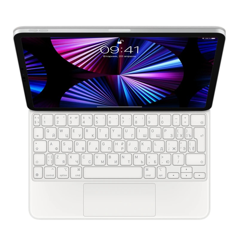 Клавиатура Apple Smart Keyboard Folio для iPad Air 10,9" (2022), iPad Air 11" (2024) и iPad Pro 11" (2018-2022), белый