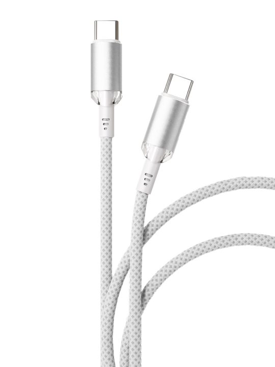 Дата-кабель "vlp" Diamond Cable USB C - USB C, 1.2м, белый