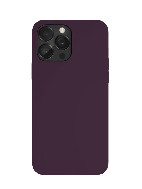 Чехол защитный "vlp" Silicone case для iPhone 14 ProMax, темно-фиолетовый