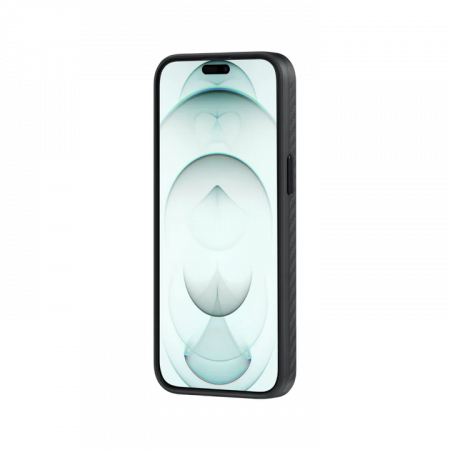Противоударный чехол Pitaka MagEZ Pro 4 для iPhone 15 Plus (6.7"), черно-серый, кевлар (арамид)