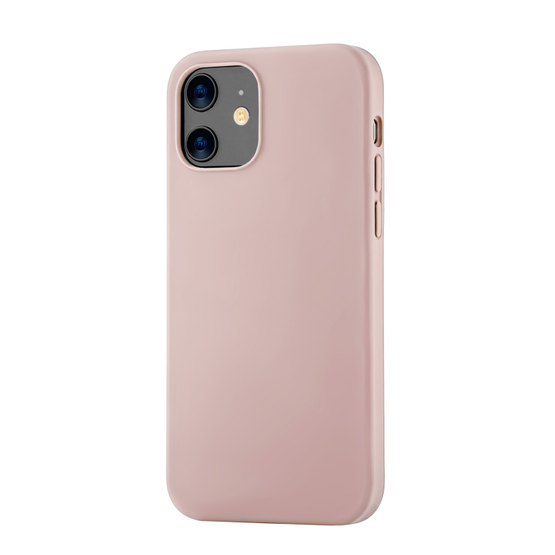 Touch Case  for iPhone 12 mini (Liquid Silicone), розовый