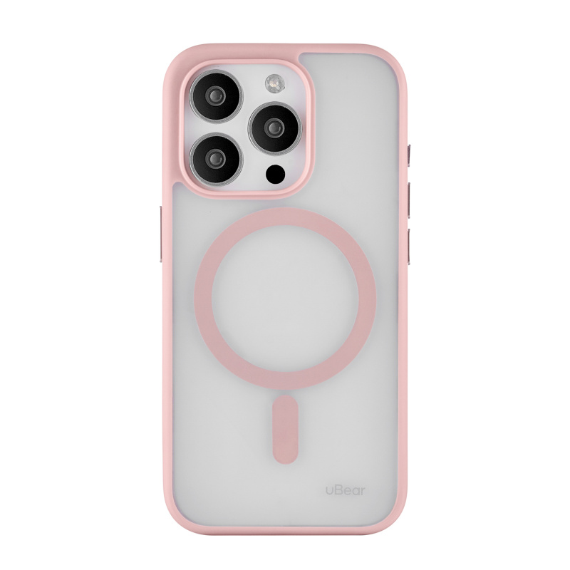 Чехол защитный uBear Cloud Mag Case для iPhone 15 Pro, MagSafe совместимый, усиленный, силк-тач