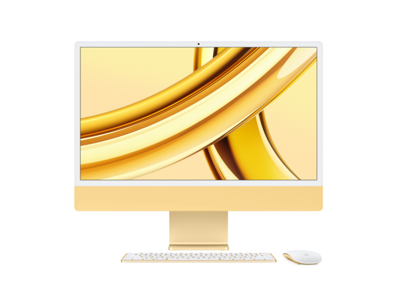 Apple iMac 24" Retina 4,5K, M3 8C / 10C, 16 ГБ, 2 ТБ, Жёлтый