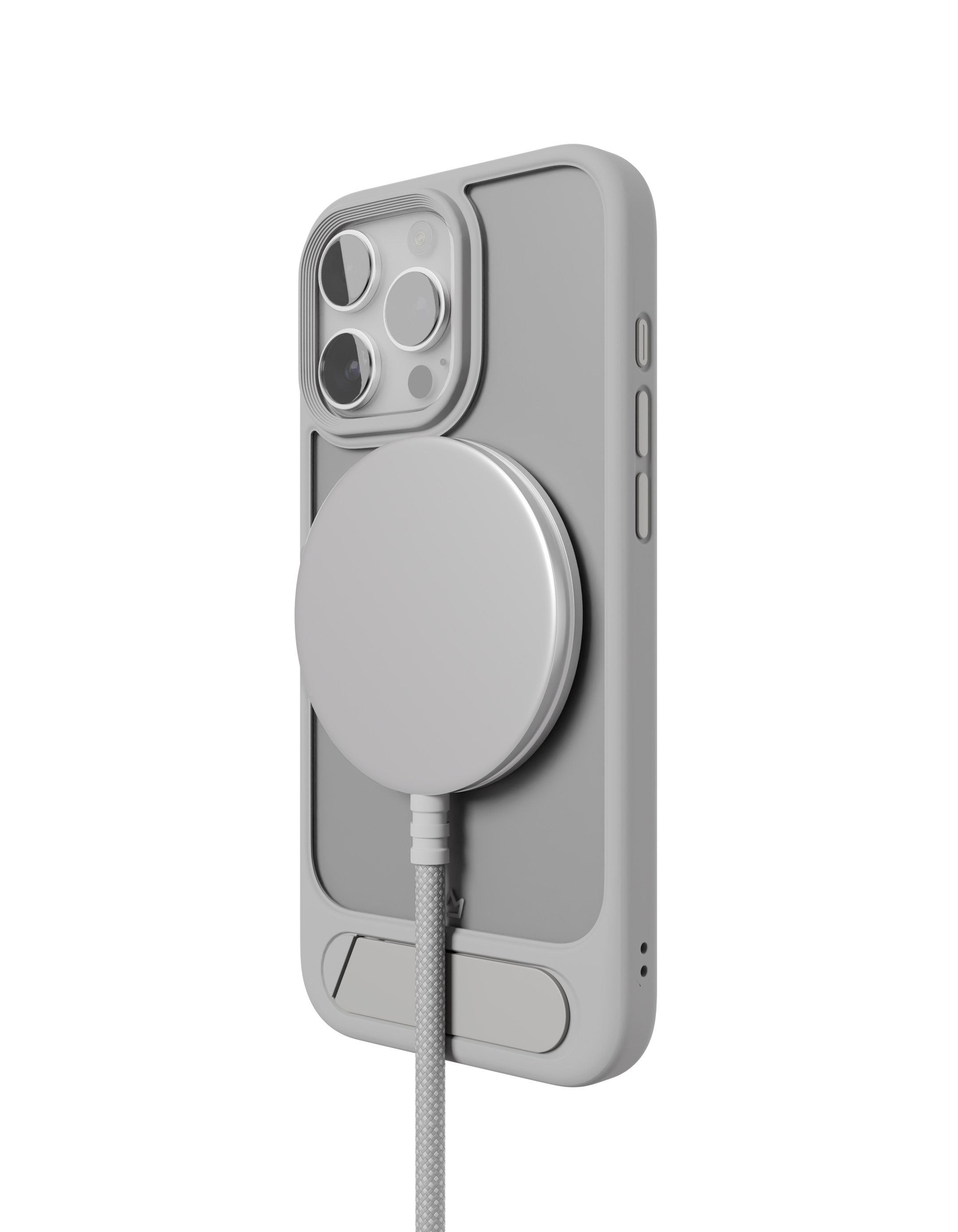 Чехол защитный "vlp" Reels Case с MagSafe для iPhone 16 Pro, серый