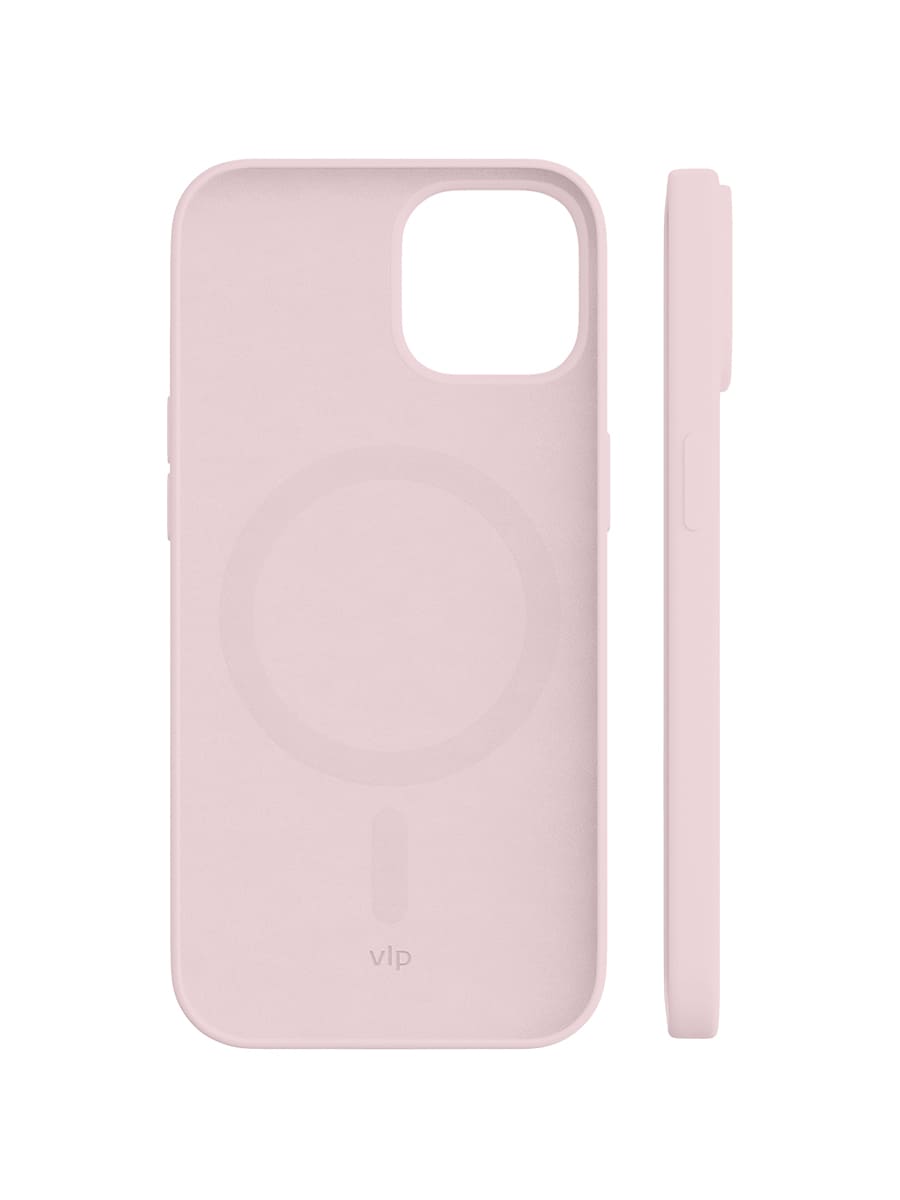 Чехол защитный "vlp" Silicone case с MagSafe для iPhone 14 Plus, светло-розовый