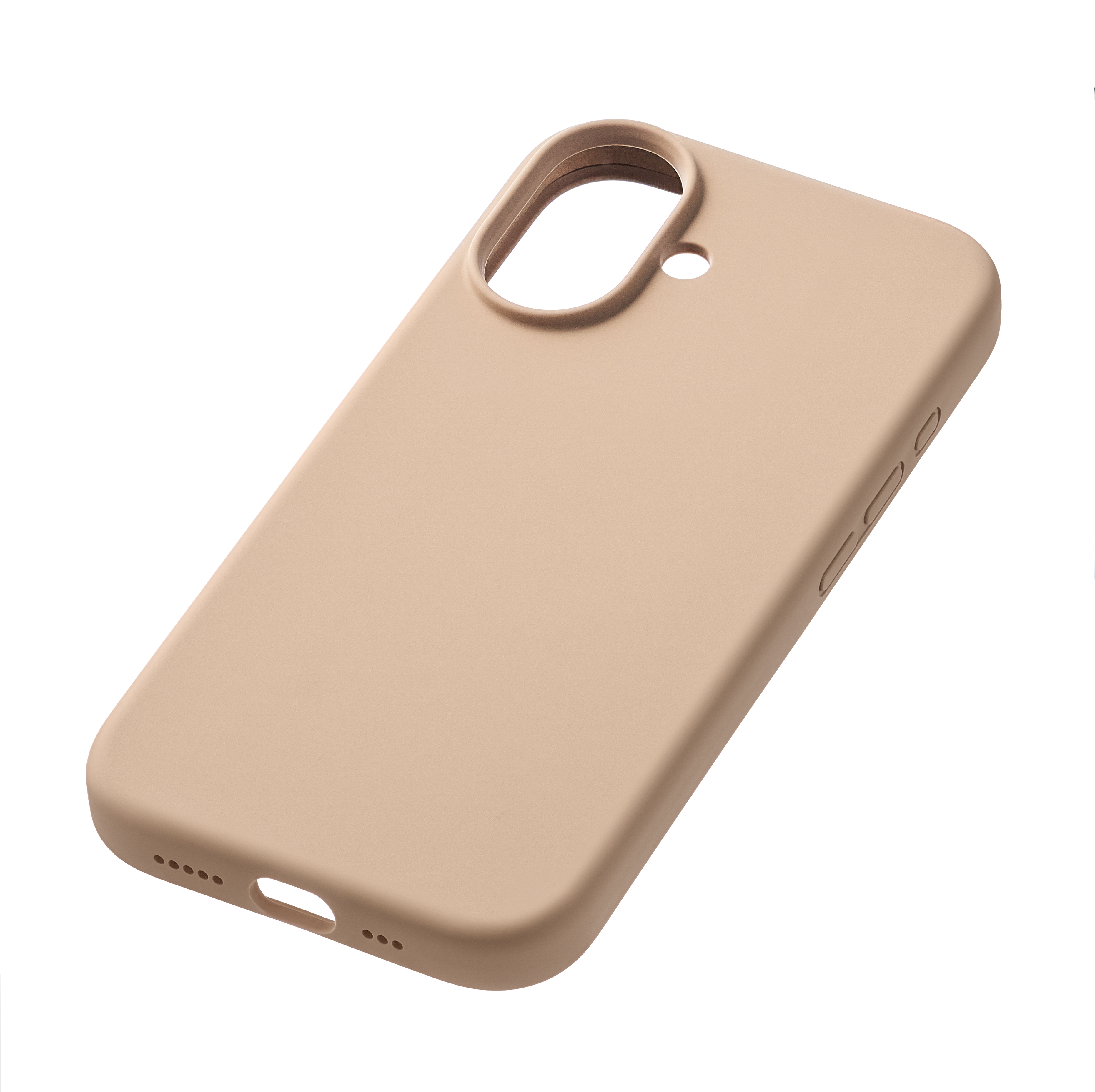 Чехол защитный uBear Touch Mag Case для iPhone 16, MagSafe совместимый, силикон, софт-тач, латте