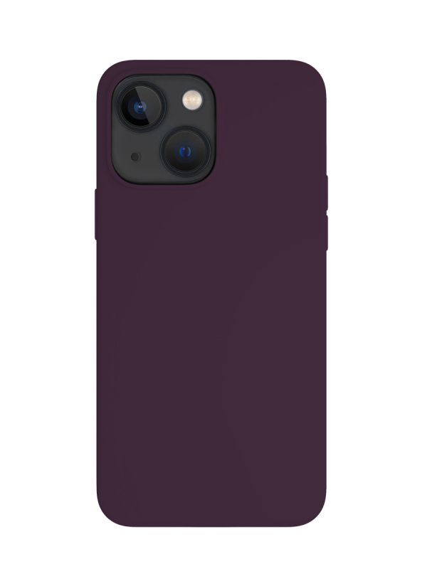Чехол защитный "vlp" Silicone case с MagSafe для iPhone 14, темно-фиолетовый