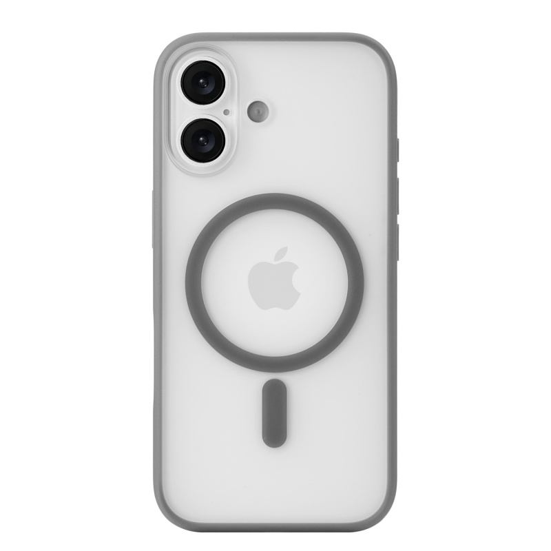 Фото Чехол защитный uBear Cloud Mag Case для iPhone 17, MagSafe, серый Фото Чехол защитный uBear Cloud Mag Case для iPhone 17, MagSafe, серый