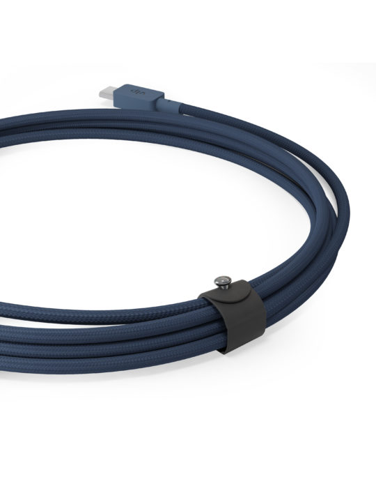 Дата-кабель "vlp" Nylon Cable USB C - USB C, 1.2м, темно-синий