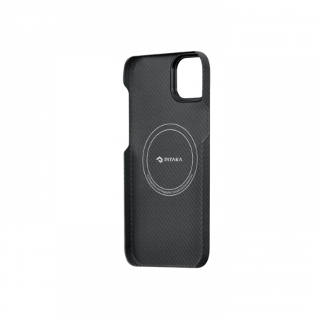 Чехол Pitaka MagEZ Case 3 для iPhone 14 (6.1"), кевлар (арамид), узкое плетение, черно-серый