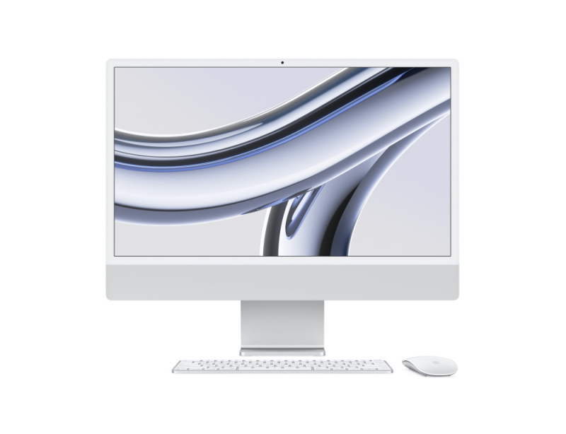 Apple iMac 24" Retina 4,5K, M3 8C / 10C, 16 ГБ, 1 ТБ, Серебристый