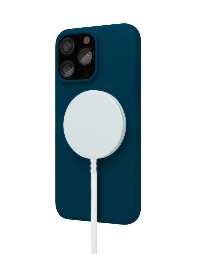 Чехол защитный "vlp" Aster Case с MagSafe для iPhone 15 Pro, темно-синий